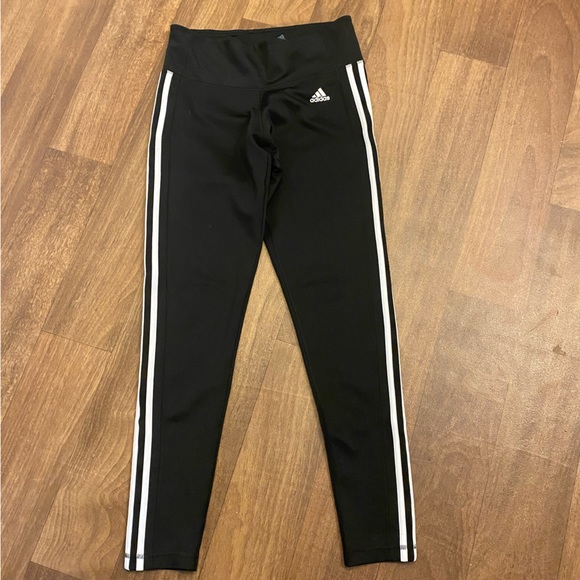 00'S Adidas warm-up pants, nylon pants, rustling pants, men's size M cotton Beige type Vintage Second Hand main image 1